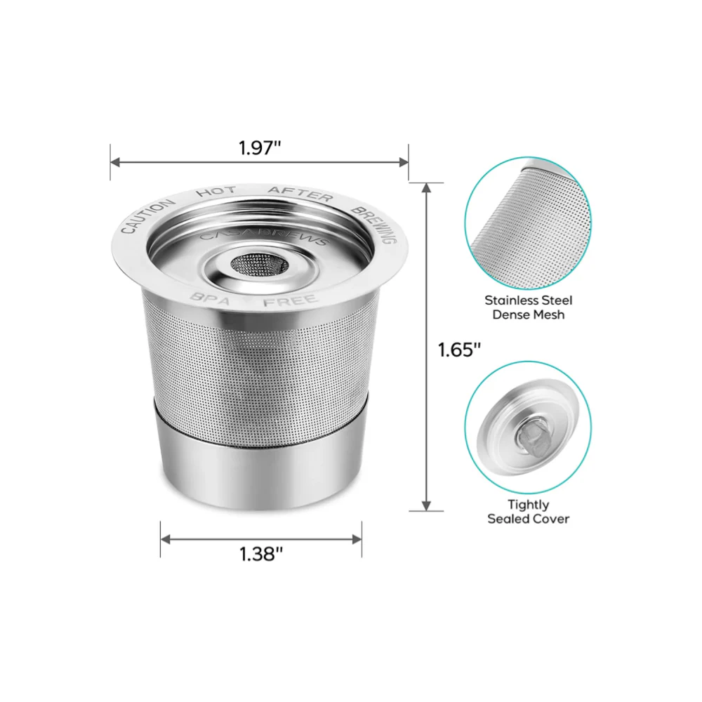 CASKF02 2 Pack Reusable K Cups Coffee Pods - Image 6