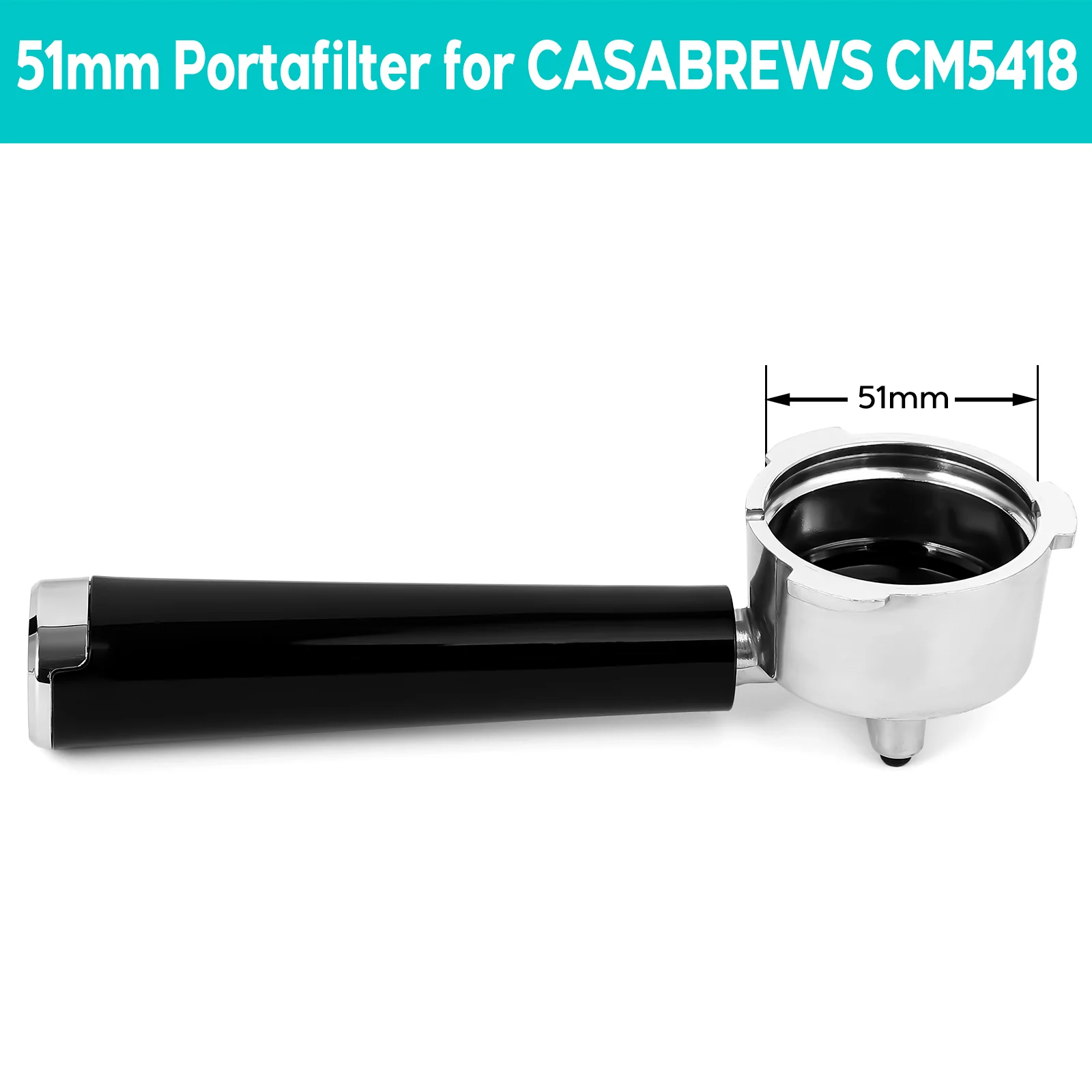 5418 Series Aluminum Portafilter - Image 3